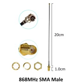 868mhz 3dbi LoRa SMA/ipex антена права