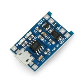 5V Micro USB 1A модул за зареждане на литиеви батерии 5V Micro USB 1A модул за зареждане на литиеви батерии