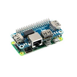 USB HUB HAT Raspberry Pi RJ45 Мрежова разширителна платка USB HUB HAT Raspberry Pi RJ45 Мрежова разширителна платка