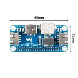 USB HUB HAT Raspberry Pi RJ45 Мрежова разширителна платка USB HUB HAT Raspberry Pi RJ45 Мрежова разширителна платка